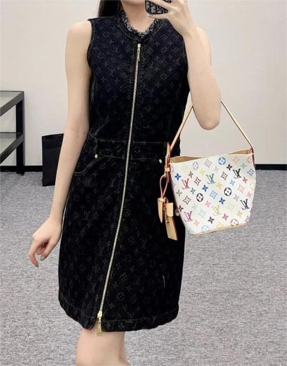LOUIS VUIT25SS Classic Denim Dress