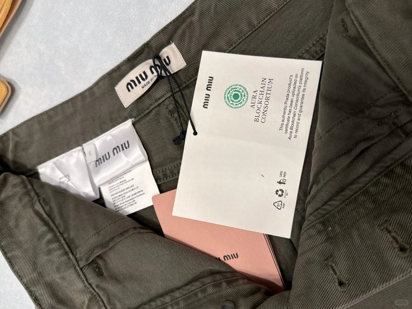 MIU Straight Leg Work Pants