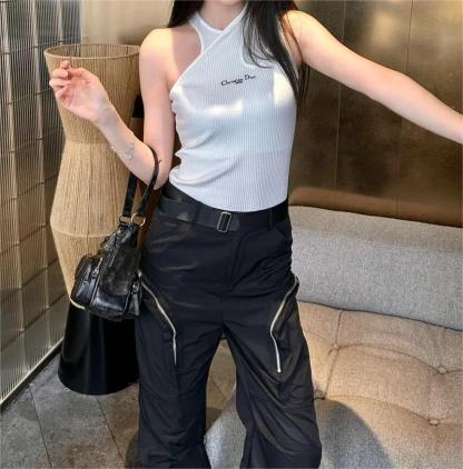 DIO25SS False Two Piece Monogrammed Embroidered Vest