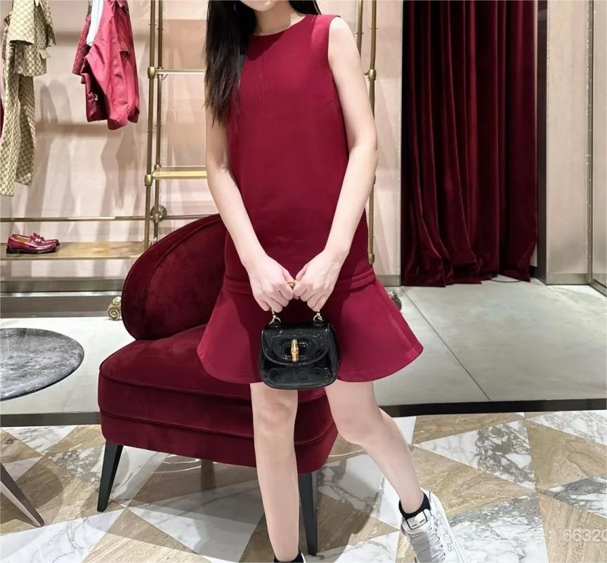 Gucc25SS Ruffle Tank Dress