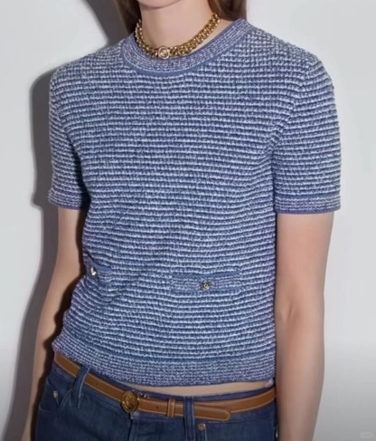 GUCC25SS Fine Cotton Short Sleeve Top