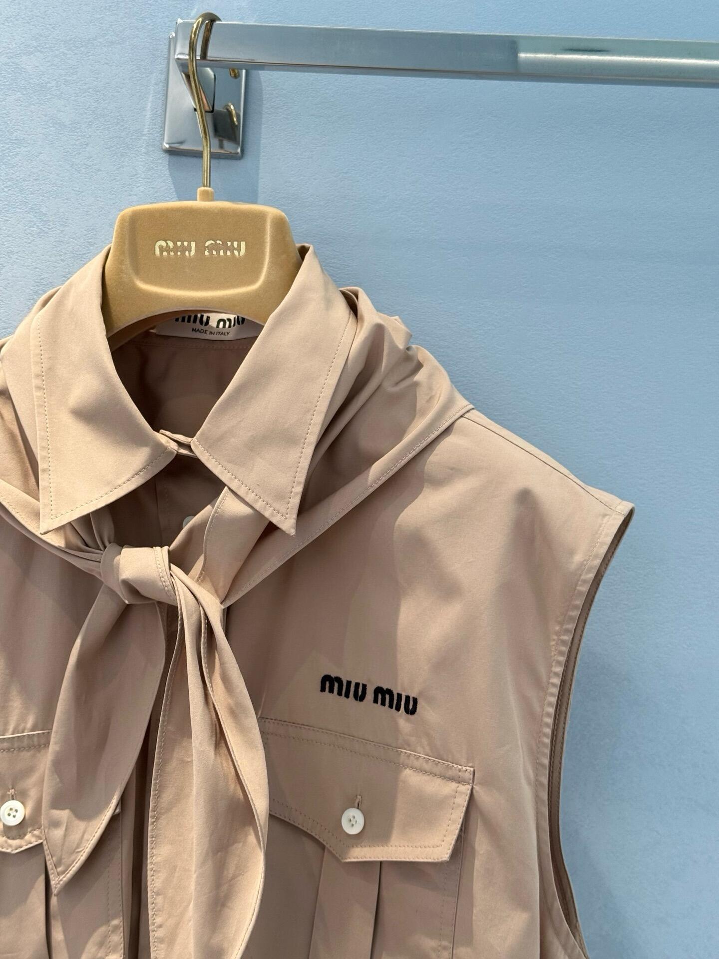 4 MIU25SS Navy Collar Two Wear Short Sleeve Shirt