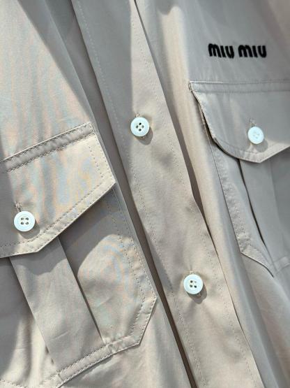 4 MIU25SS Navy Collar Two Wear Short Sleeve Shirt