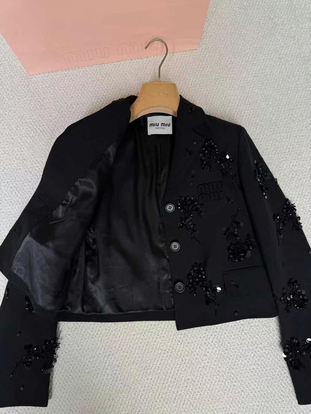 Miu Beaded Short Jacket