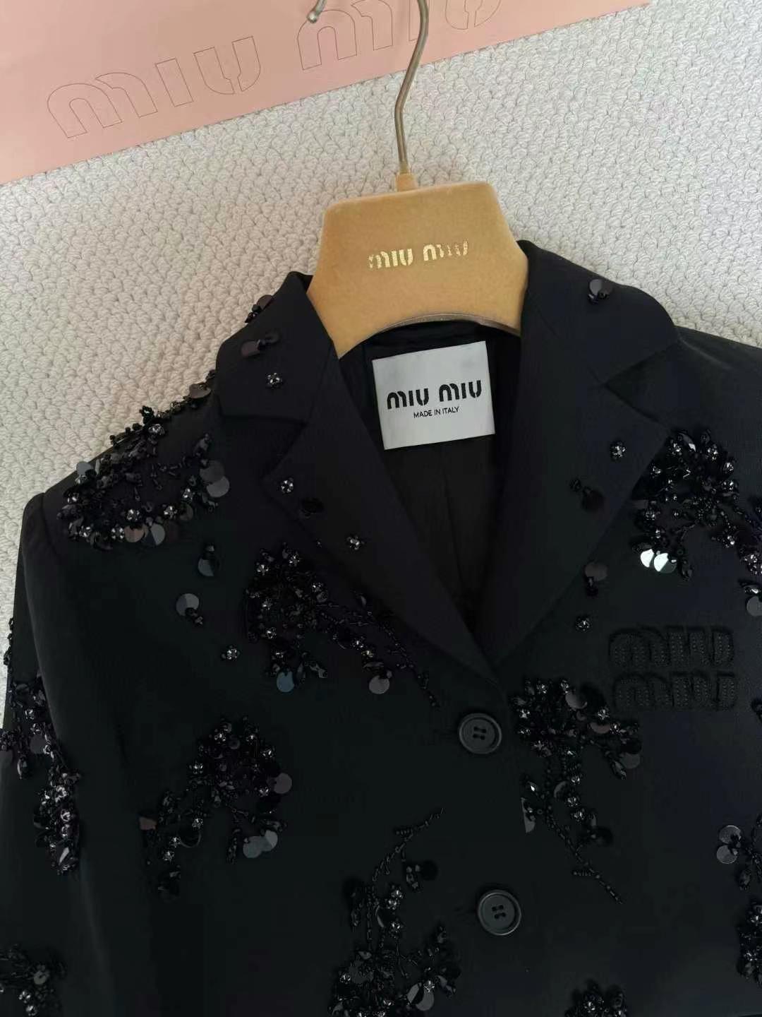 Miu Beaded Short Jacket