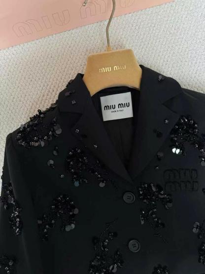 Miu Beaded Short Jacket