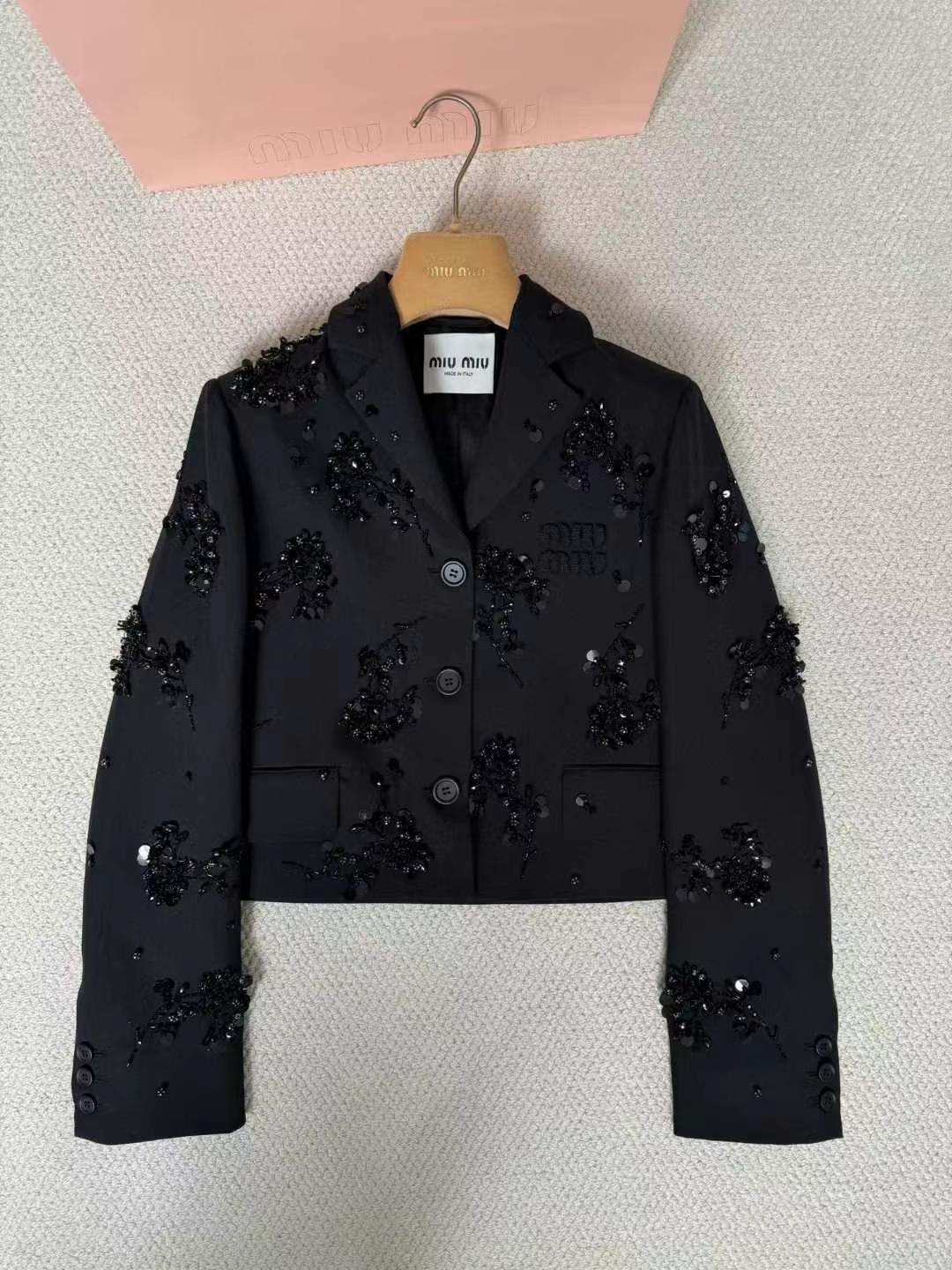 Miu Beaded Short Jacket