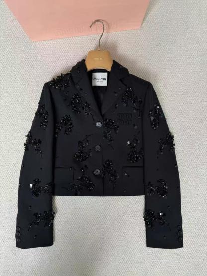Miu Beaded Short Jacket