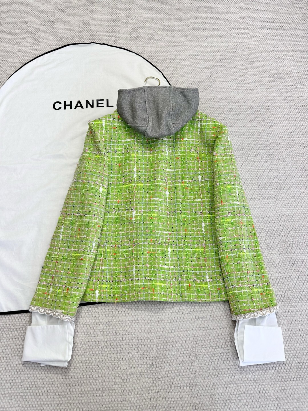 Miu Gray Sweatshirt Jacket