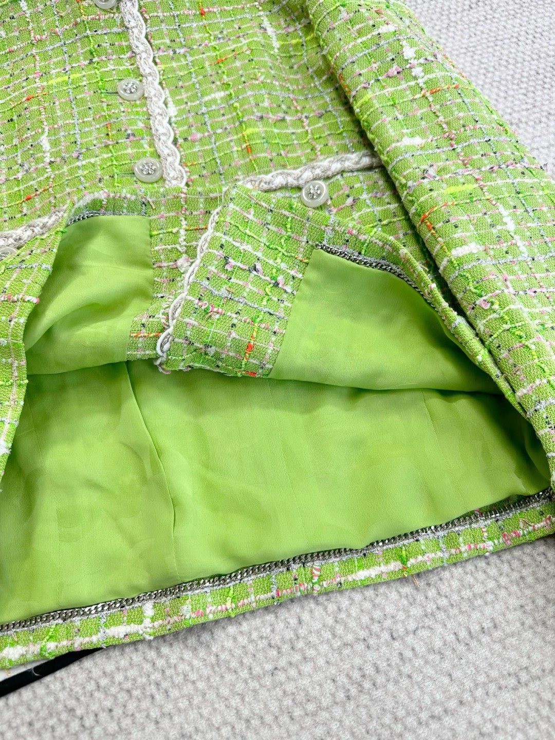 Miu Gray Sweatshirt Jacket