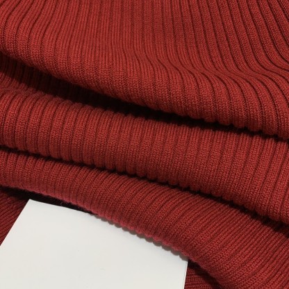 Miu Embroidered Letter Clash Color Knit Long Sleeve