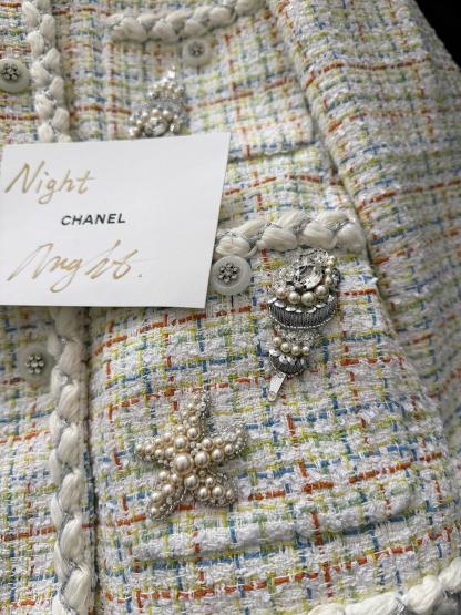 CHNEL Early Spring Embroidered Pocket Jacket