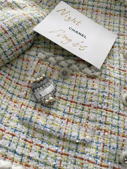 CHNEL Early Spring Embroidered Pocket Jacket