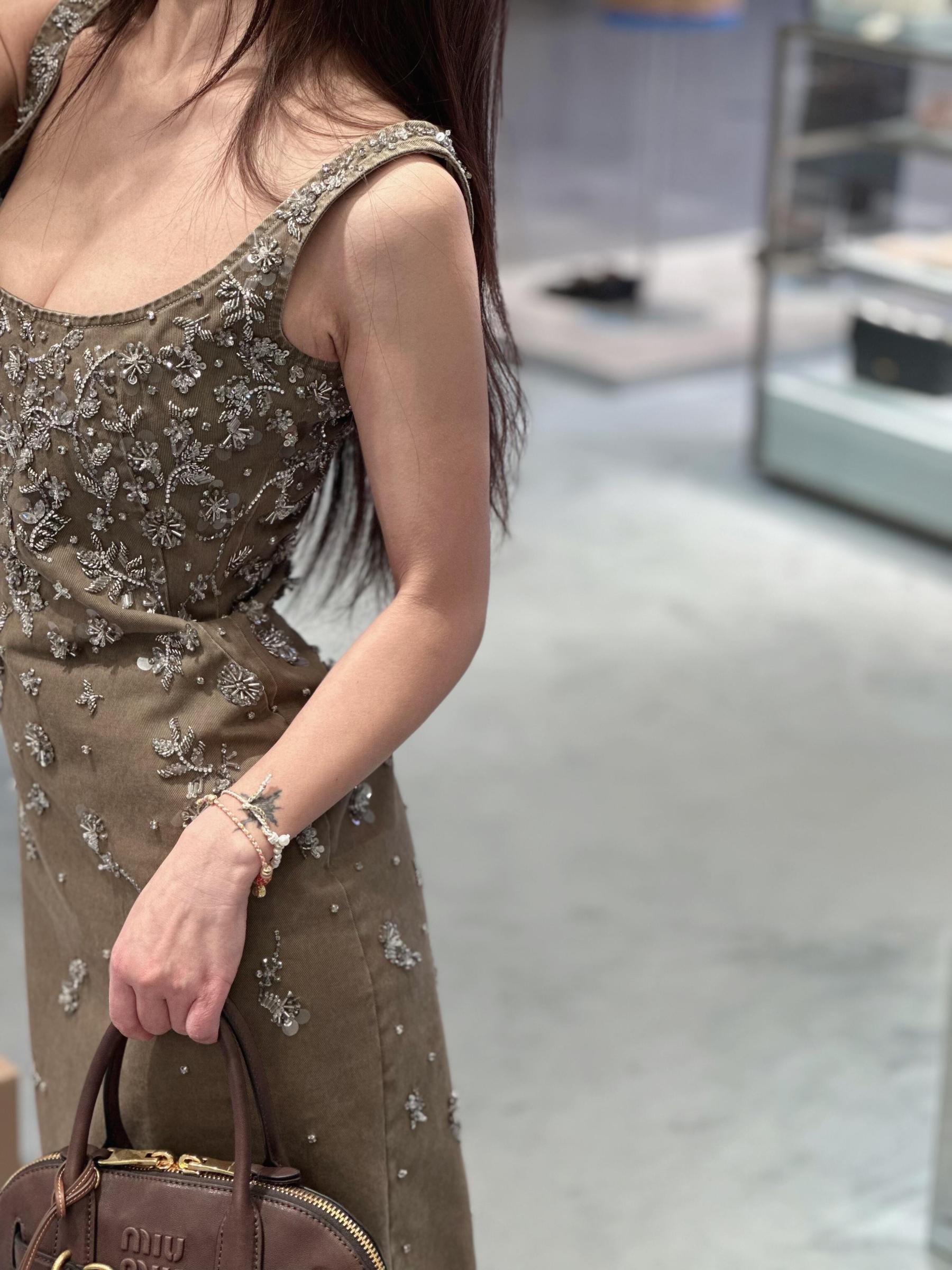 Miu Heavy Sequin Dress