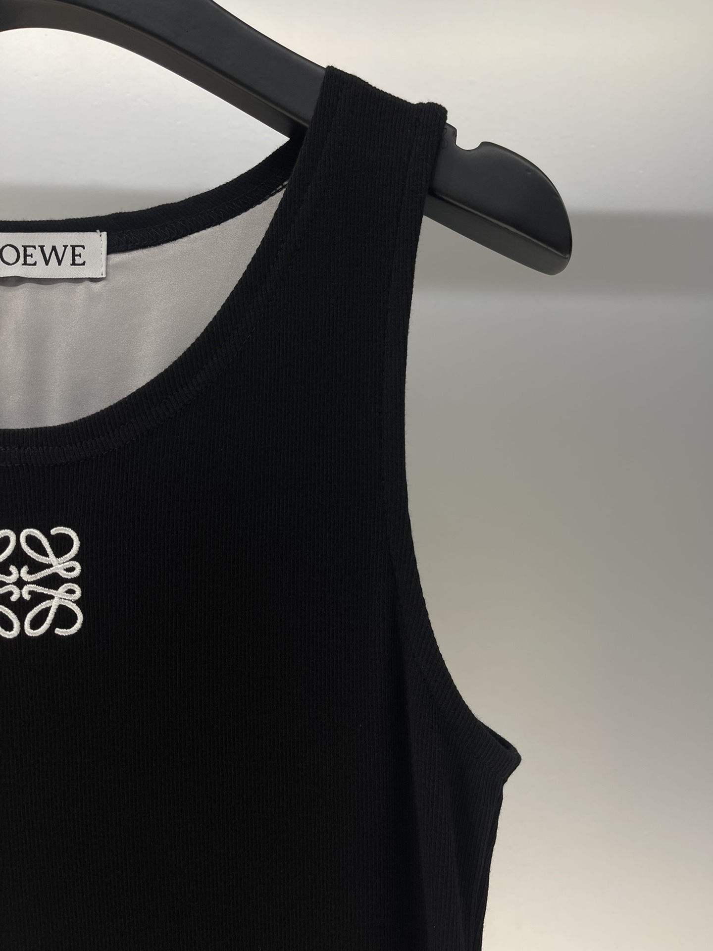 LOE Embroidered Sleeveless Vest Slim Fit Dress