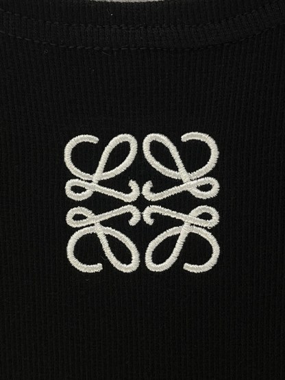 LOE Embroidered Sleeveless Vest Slim Fit Dress