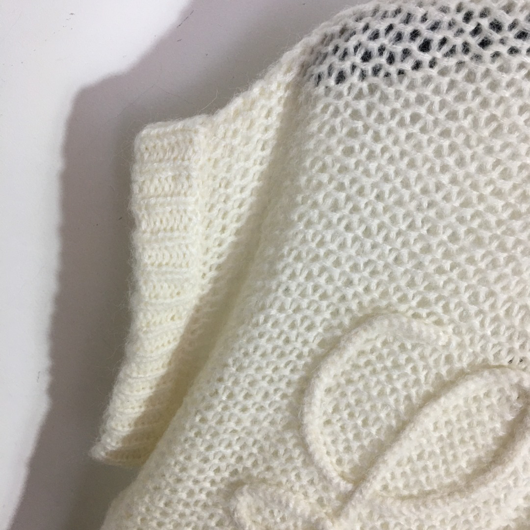 LOUIS VUIT jacquard cut-out knit sweater