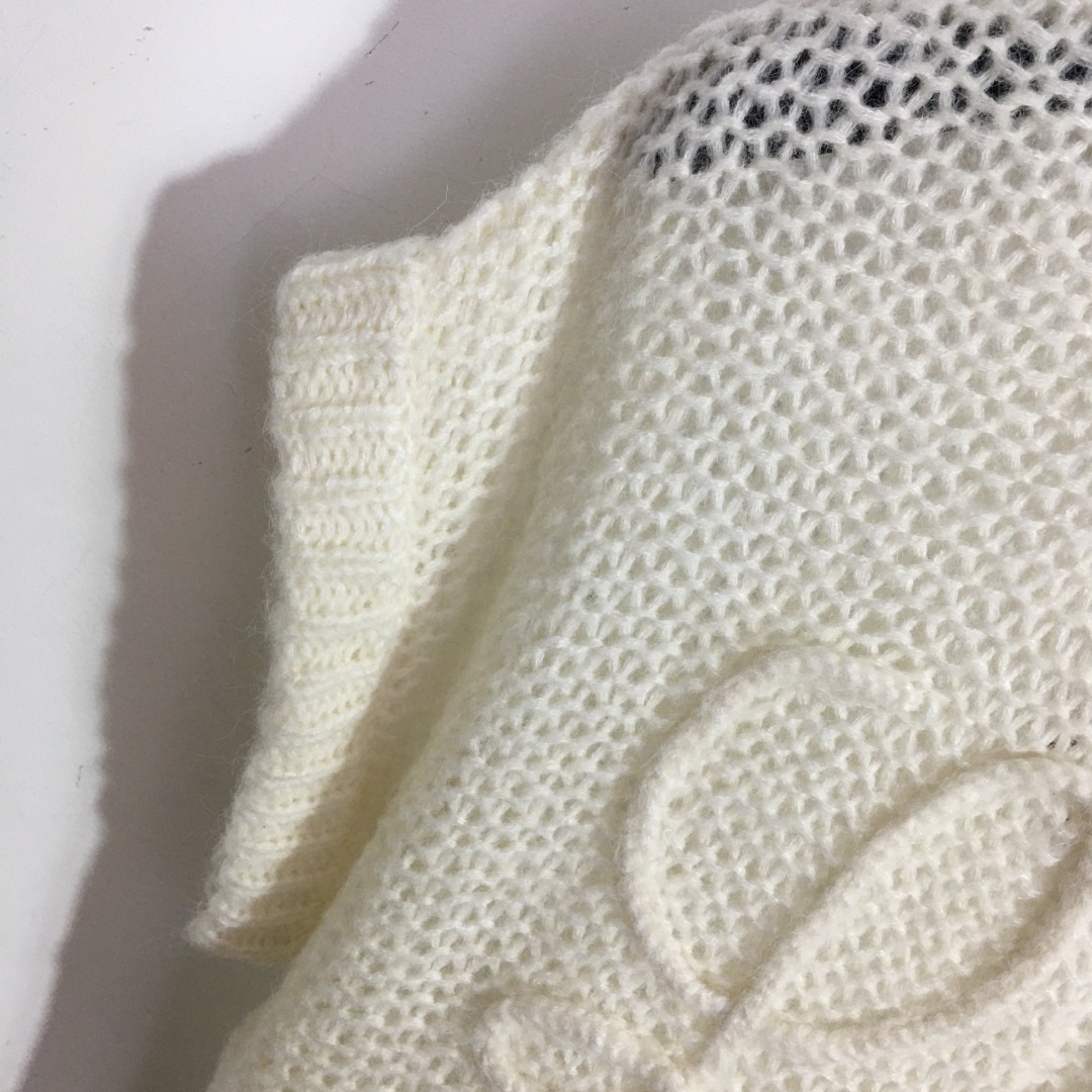 LOUIS VUIT jacquard cut-out knit sweater