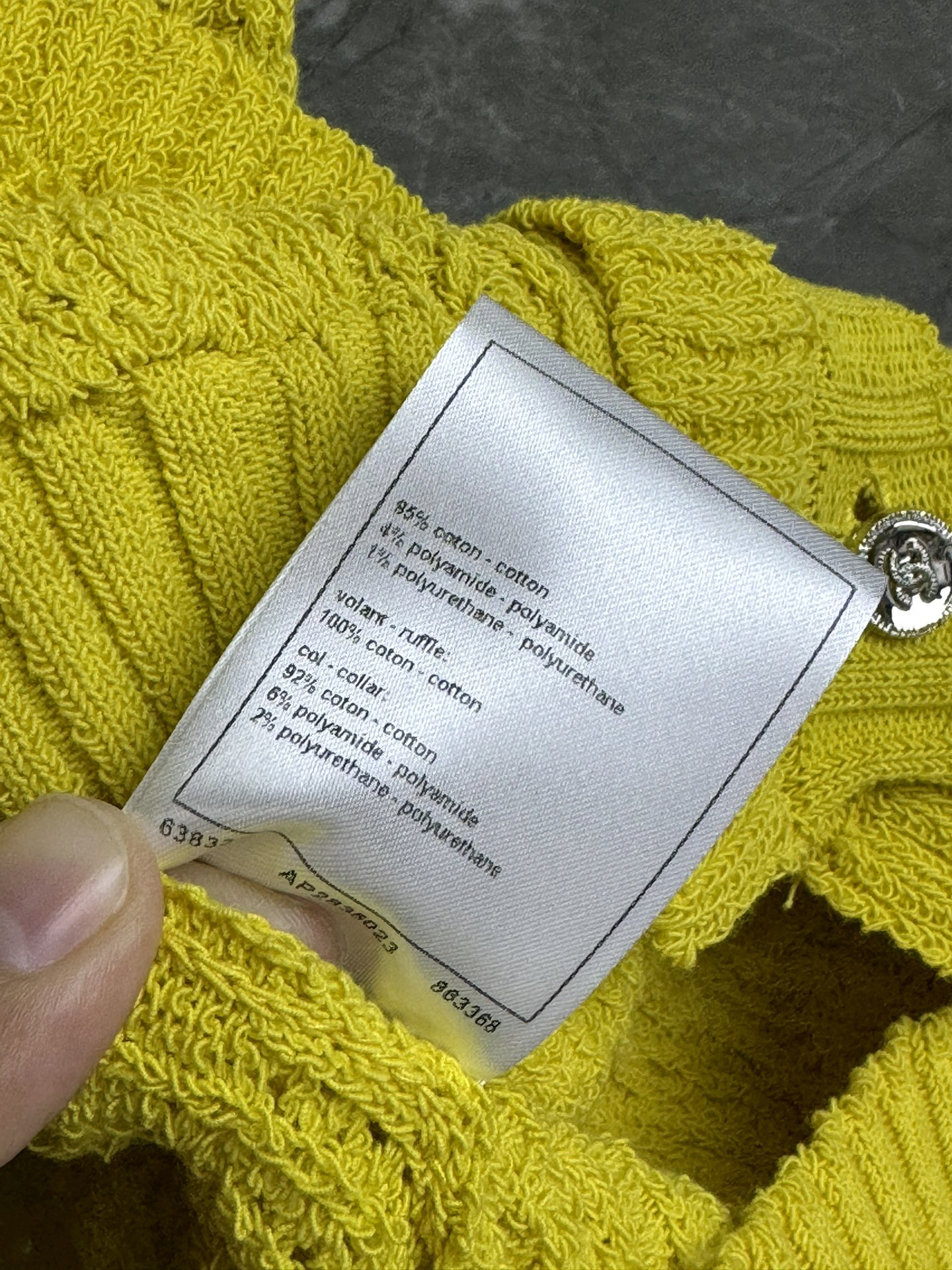 CHNEL25SS small perfume lace cut-out vest