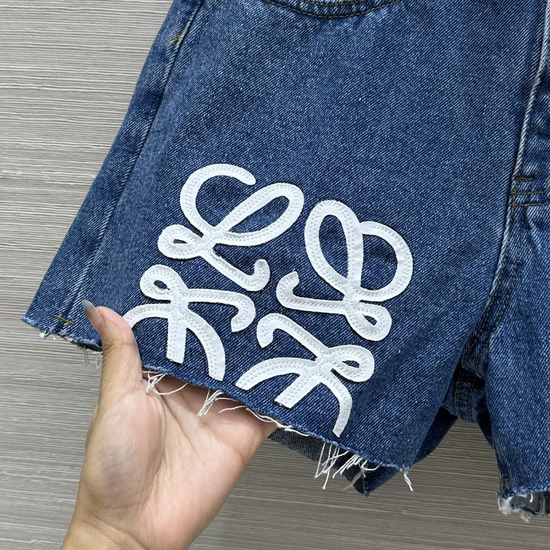 LOE 25SS Cotton Twill Denim Shorts