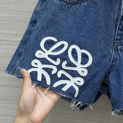 LOE 25SS Cotton Twill Denim Shorts
