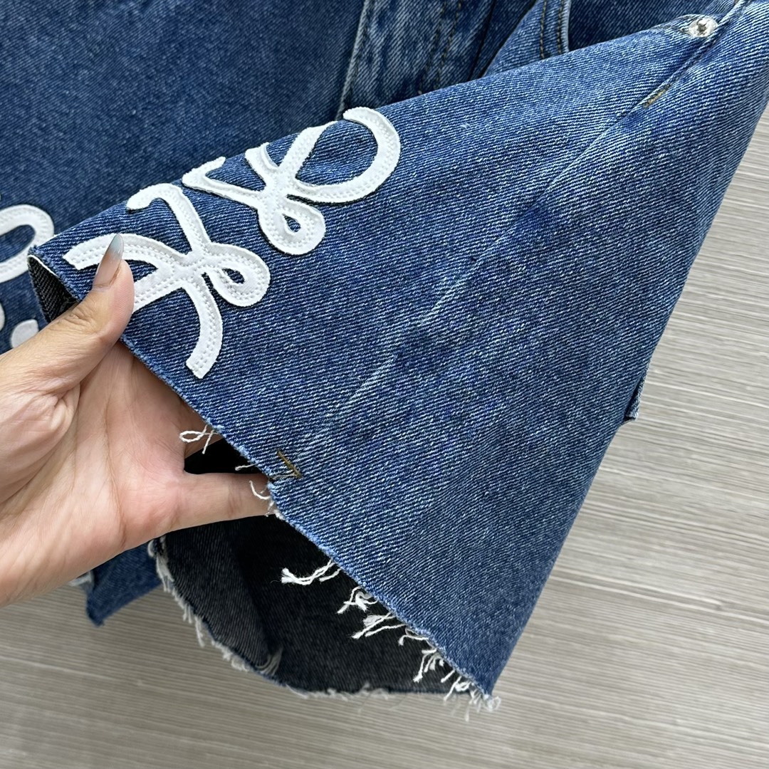 LOE 25SS Cotton Twill Denim Shorts