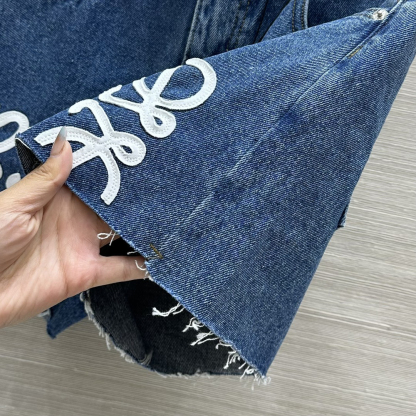 LOE 25SS Cotton Twill Denim Shorts