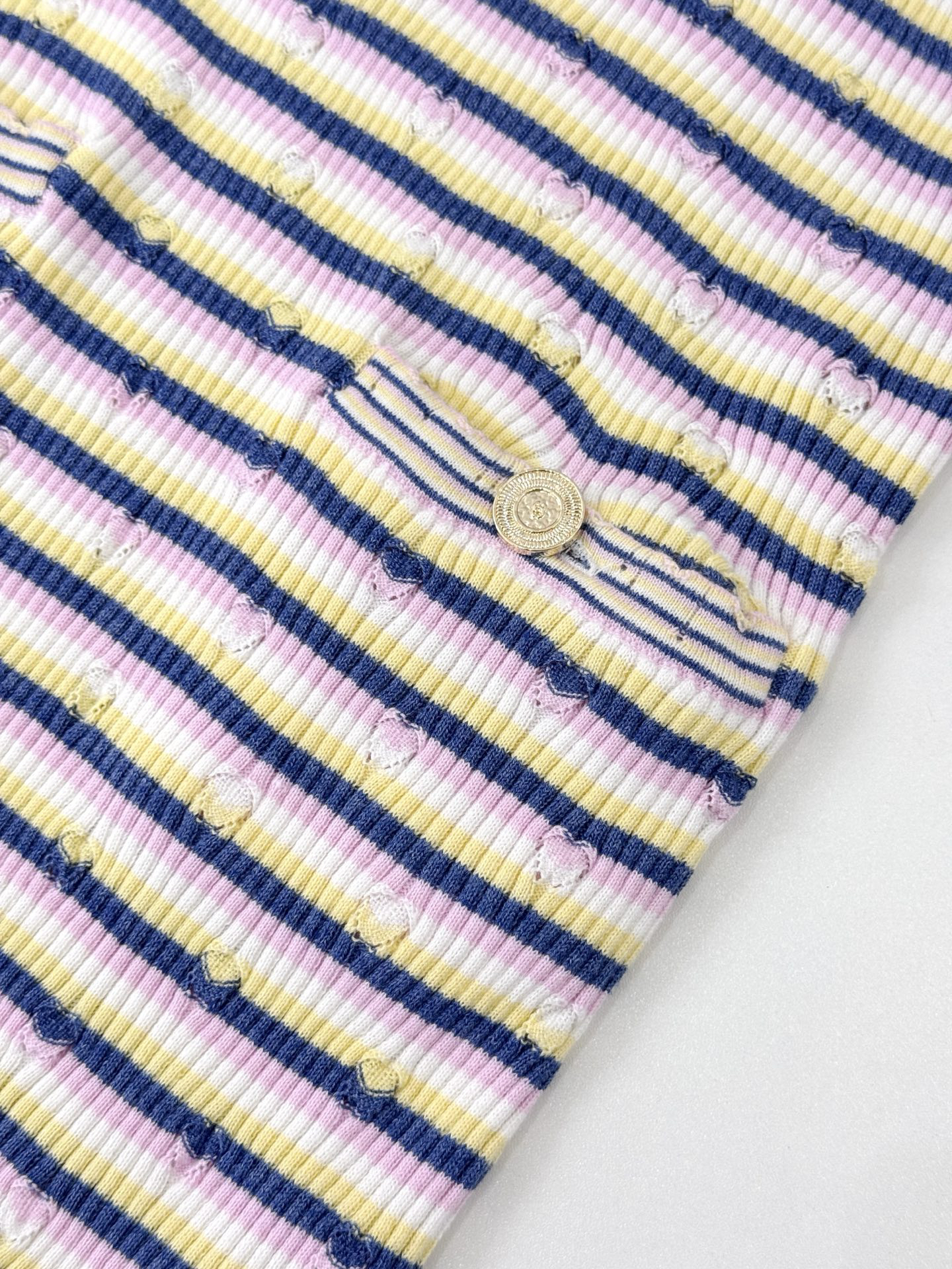 CHANE25SS Striped Knit Tank Dress