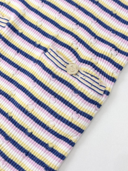 CHANE25SS Striped Knit Tank Dress