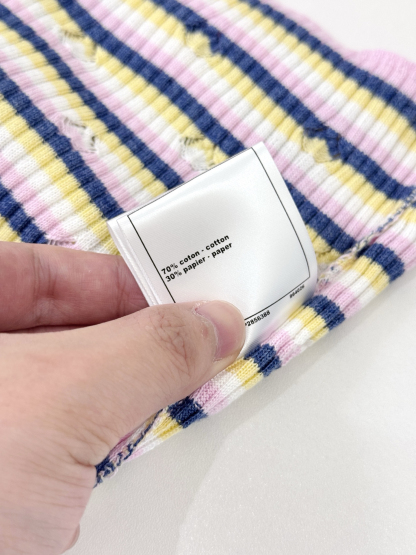 CHANE25SS Striped Knit Tank Dress