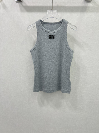 MIU25SS Monogrammed Embroidered Vest