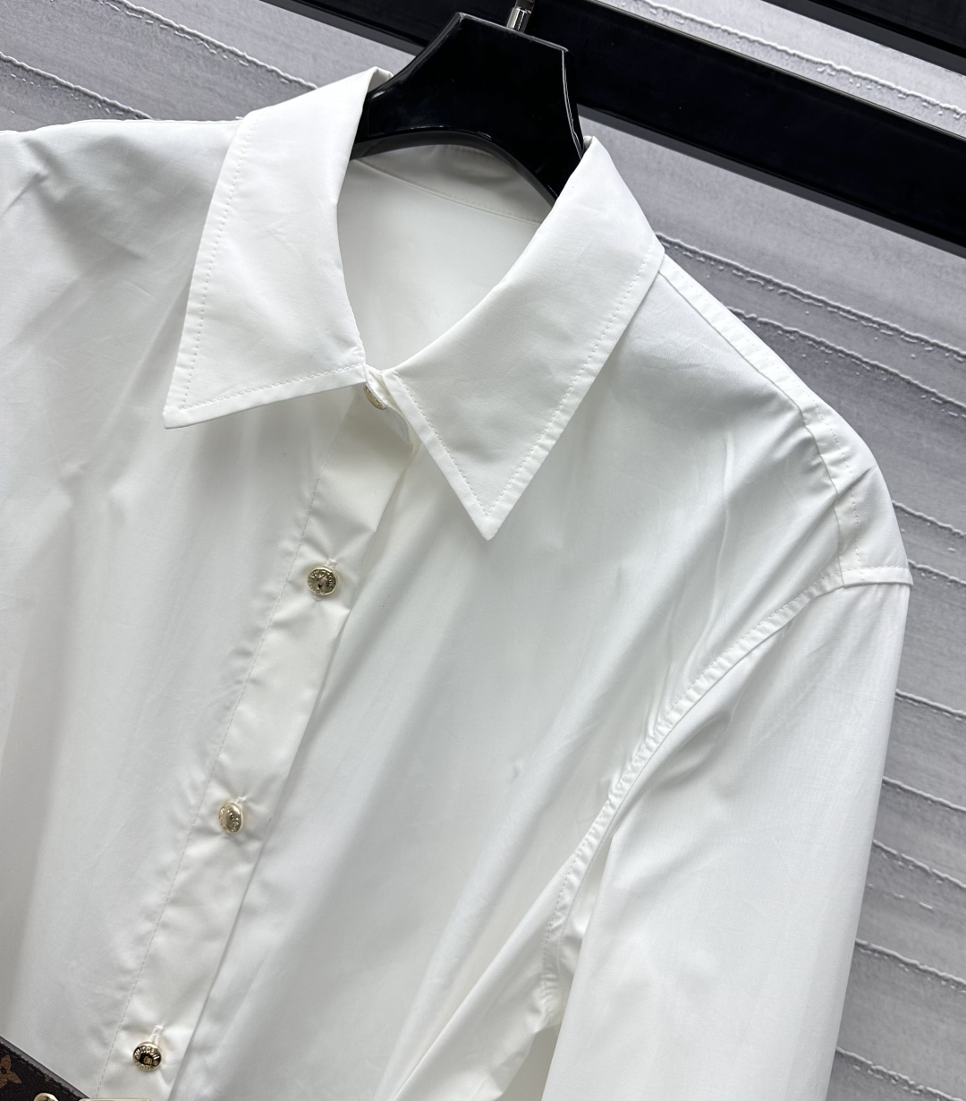 Louis Vuit25SS Belted Shirtdress