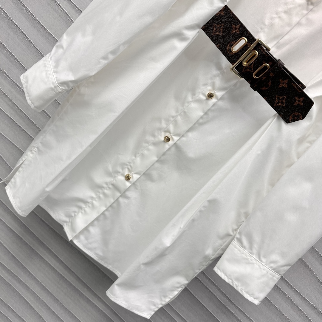 Louis Vuit25SS Belted Shirtdress