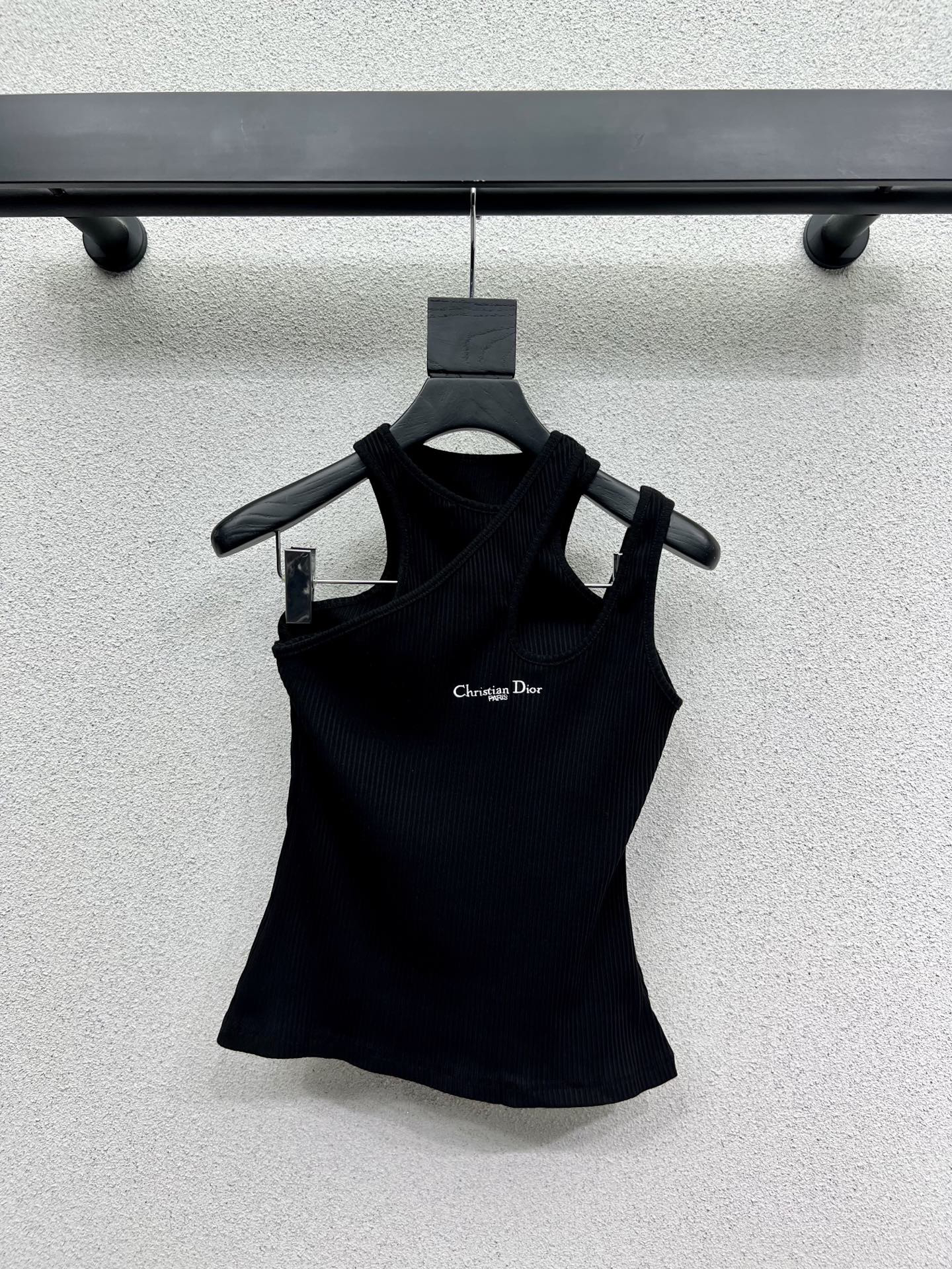 DIO25SS False Two Piece Monogrammed Embroidered Vest