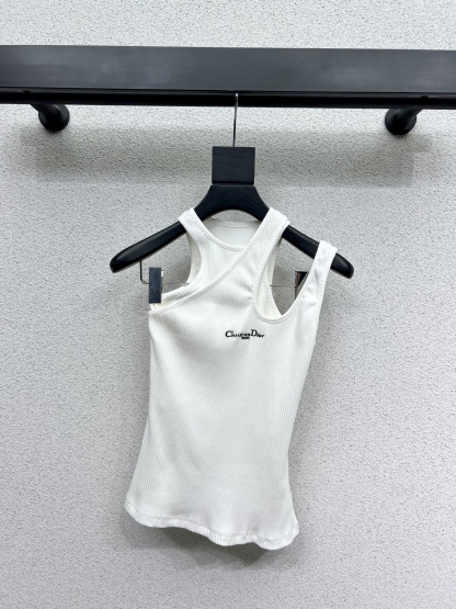 DIO25SS False Two Piece Monogrammed Embroidered Vest