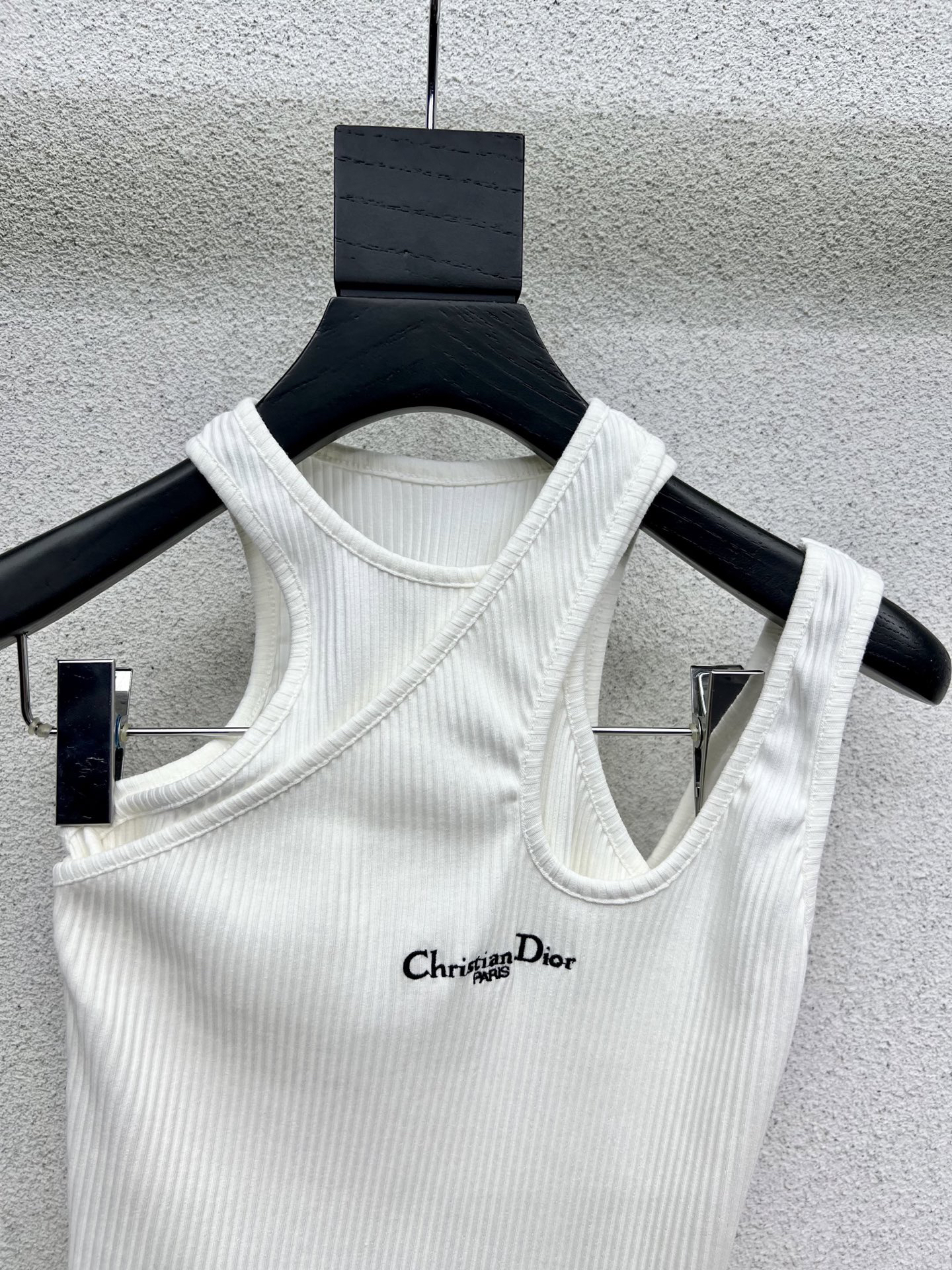 DIO25SS False Two Piece Monogrammed Embroidered Vest