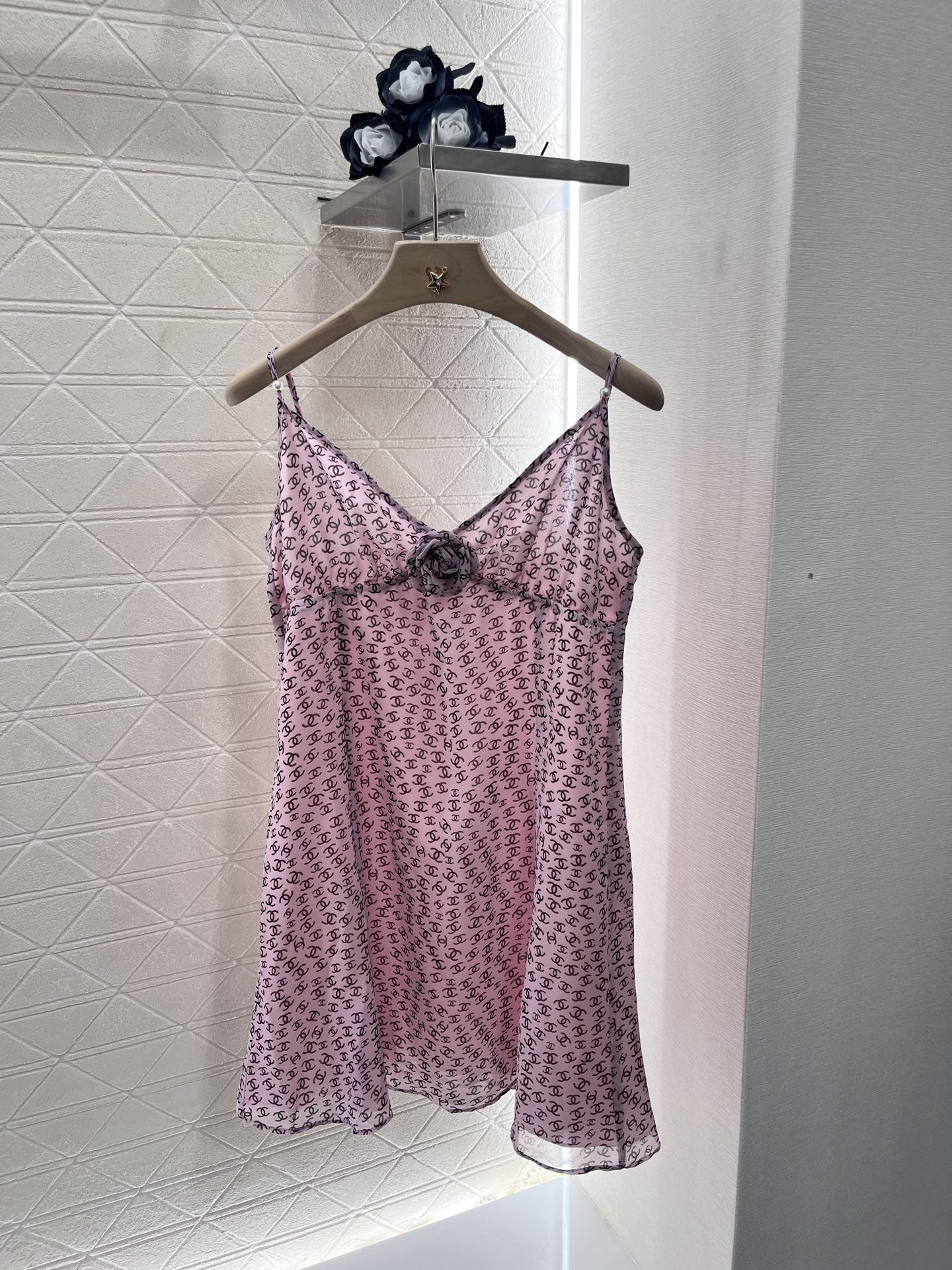 CHANE25SS Bowknot Halter Dress