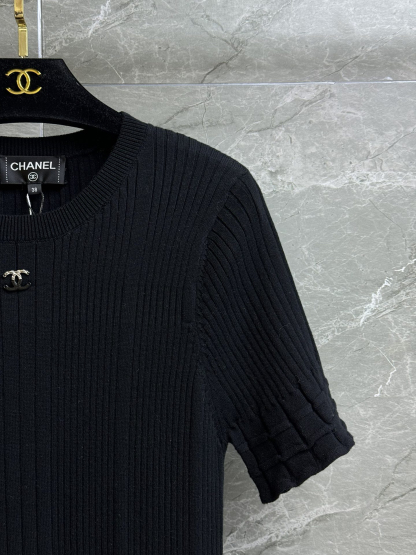CHANE25SS horizontal knit dress
