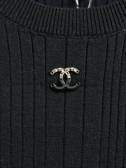 CHANE25SS horizontal knit dress