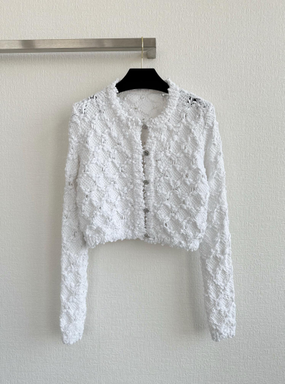 CHANE25SS Short Knit Sweater