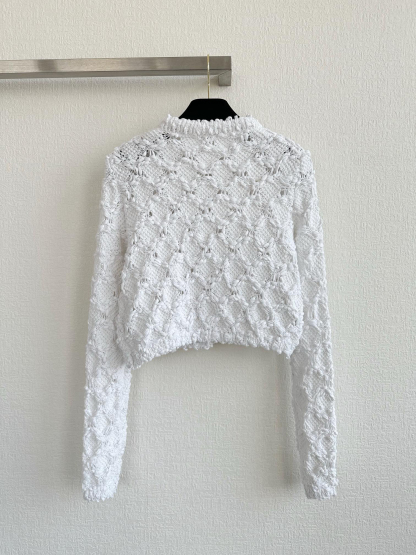 CHANE25SS Short Knit Sweater