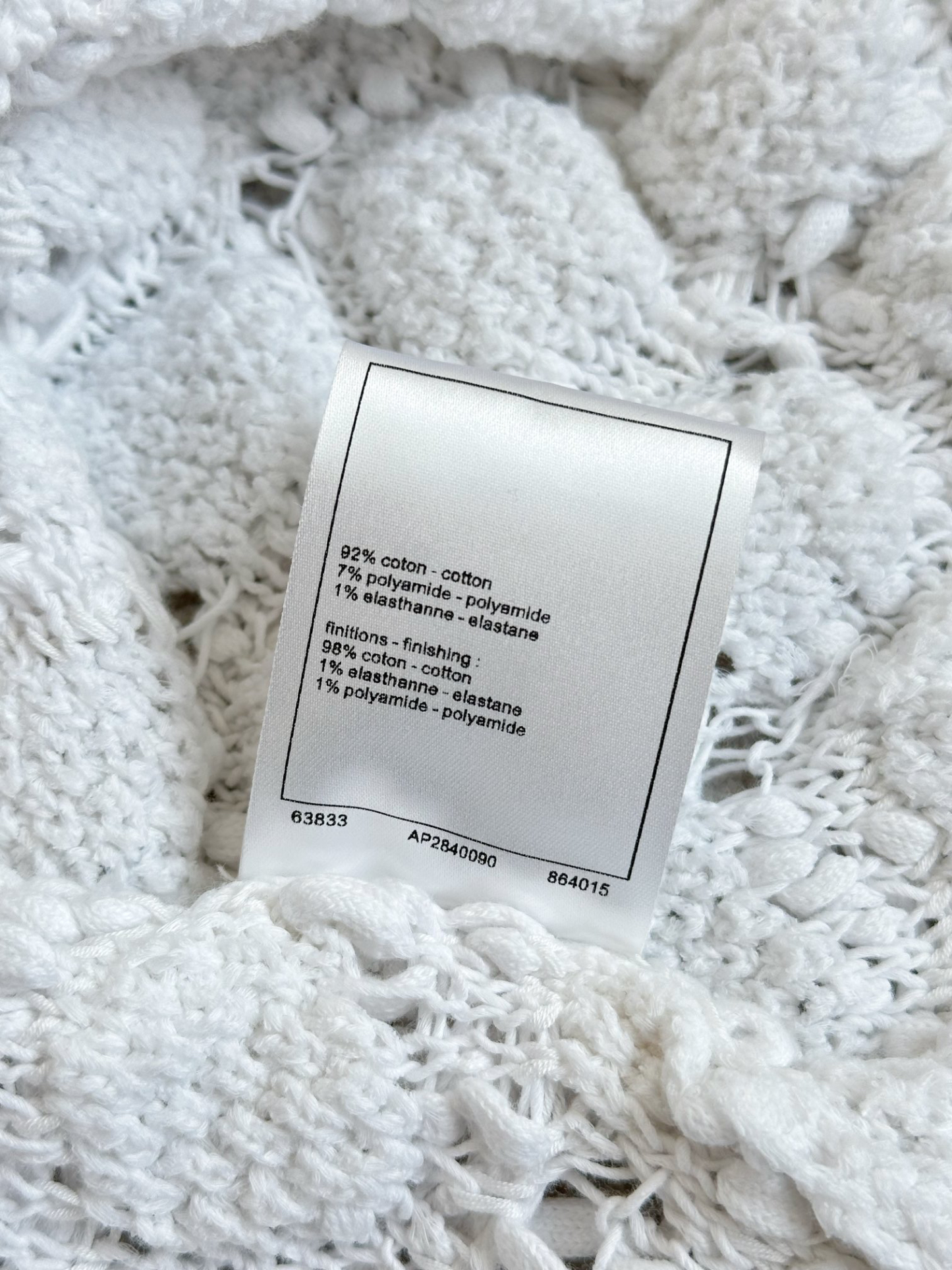 CHANE25SS Short Knit Sweater