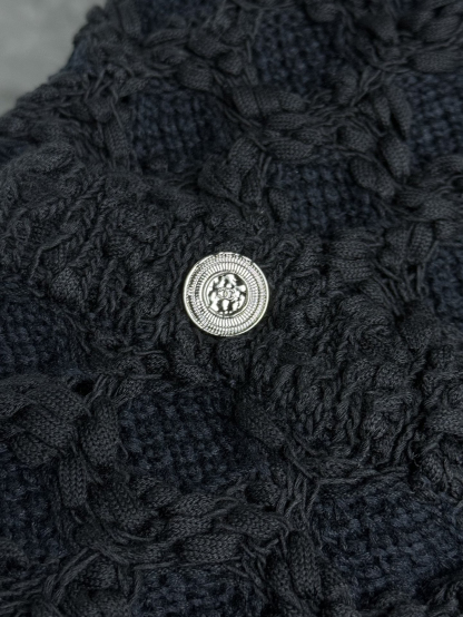 CHANE25SS Lattice Woven Vest Skirt