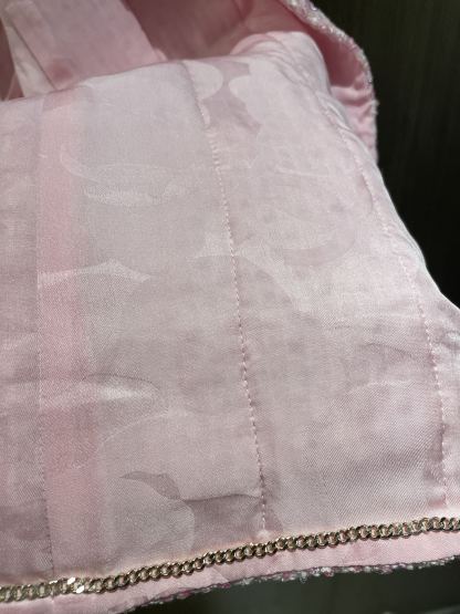 CHANE25SS pink knitted waistcoat