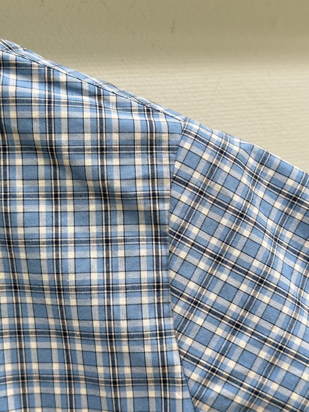 MIU25SS Lapel Check Shirt Dress