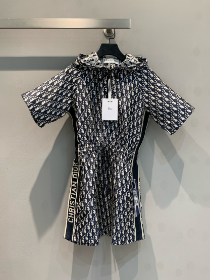 DIO Jacquard Short Sleeve Dress