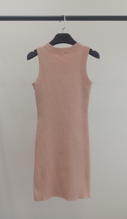 CHANE monogrammed embroidered jersey dress
