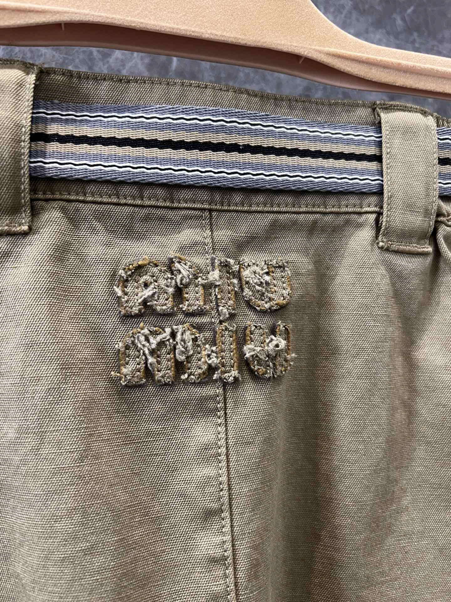 MIU25SS Lapel Workwear Ultra Short Half Skirt