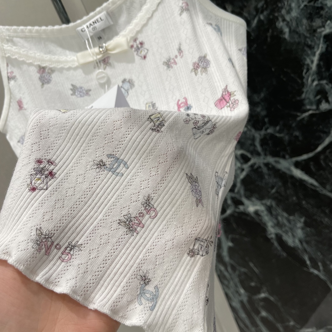 CHANE25SS Colourful Print Vest