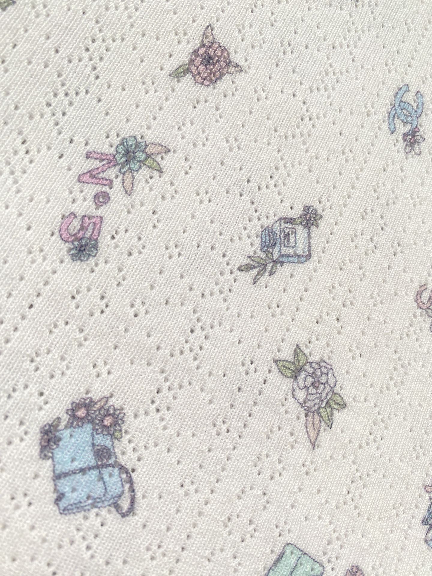 CHANE25SS Floral Bow Short Sleeve